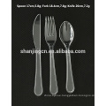 best disposable Luxury plastic forks cutlery set spoon fork knife napkin eco-friendly resturant hotel set OEM